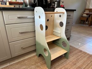 Child's kitchen helper stool. woodesignz.co.nz