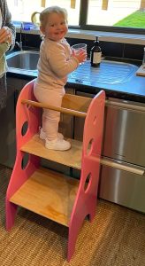 Child's kitchen helper stool. woodesignz.co.nz