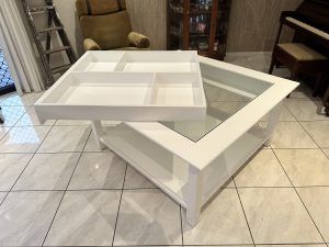 White Display Table for sale Woodesignz.nz